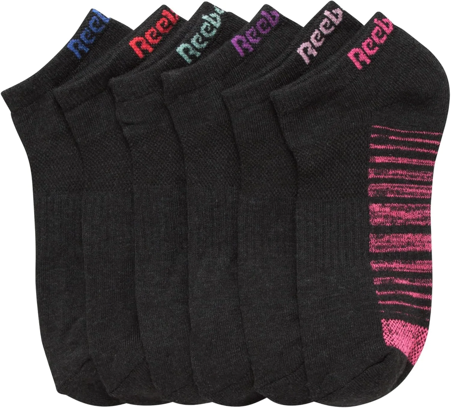 Reebok Women's Athletic Socks - Performance Cushioned Low Cut Socks (6 Pack)