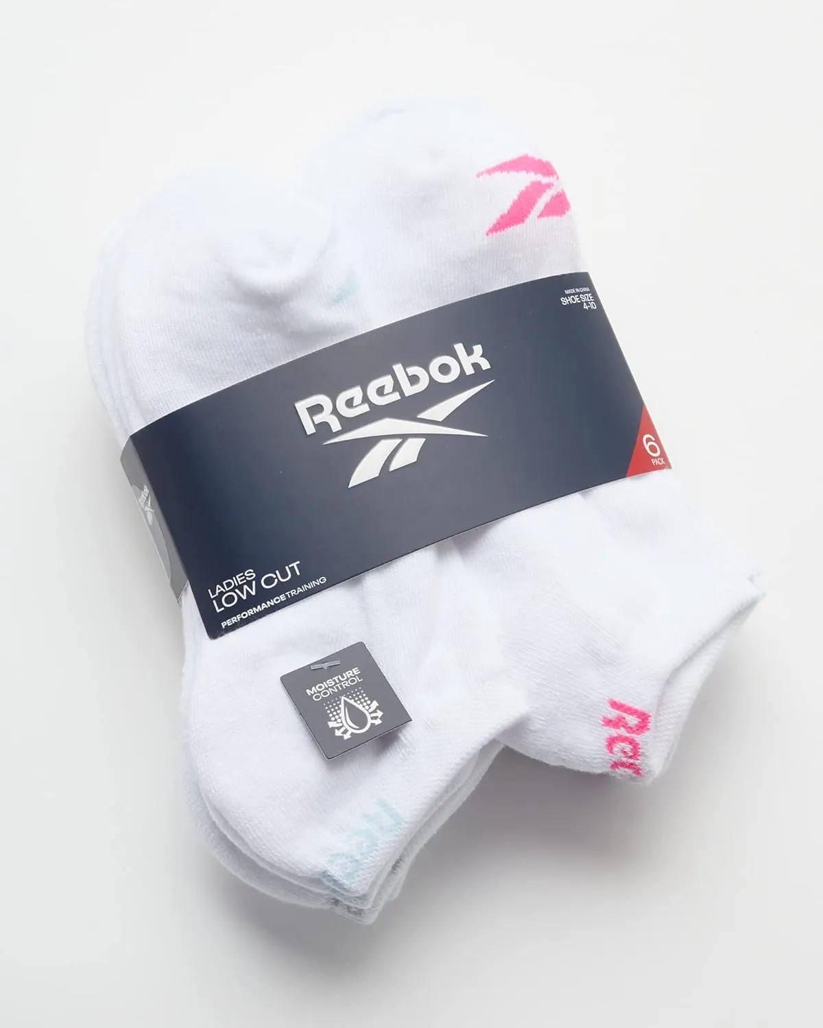 Reebok Women's Athletic Socks - Performance Cushioned Low Cut Socks (6 Pack)