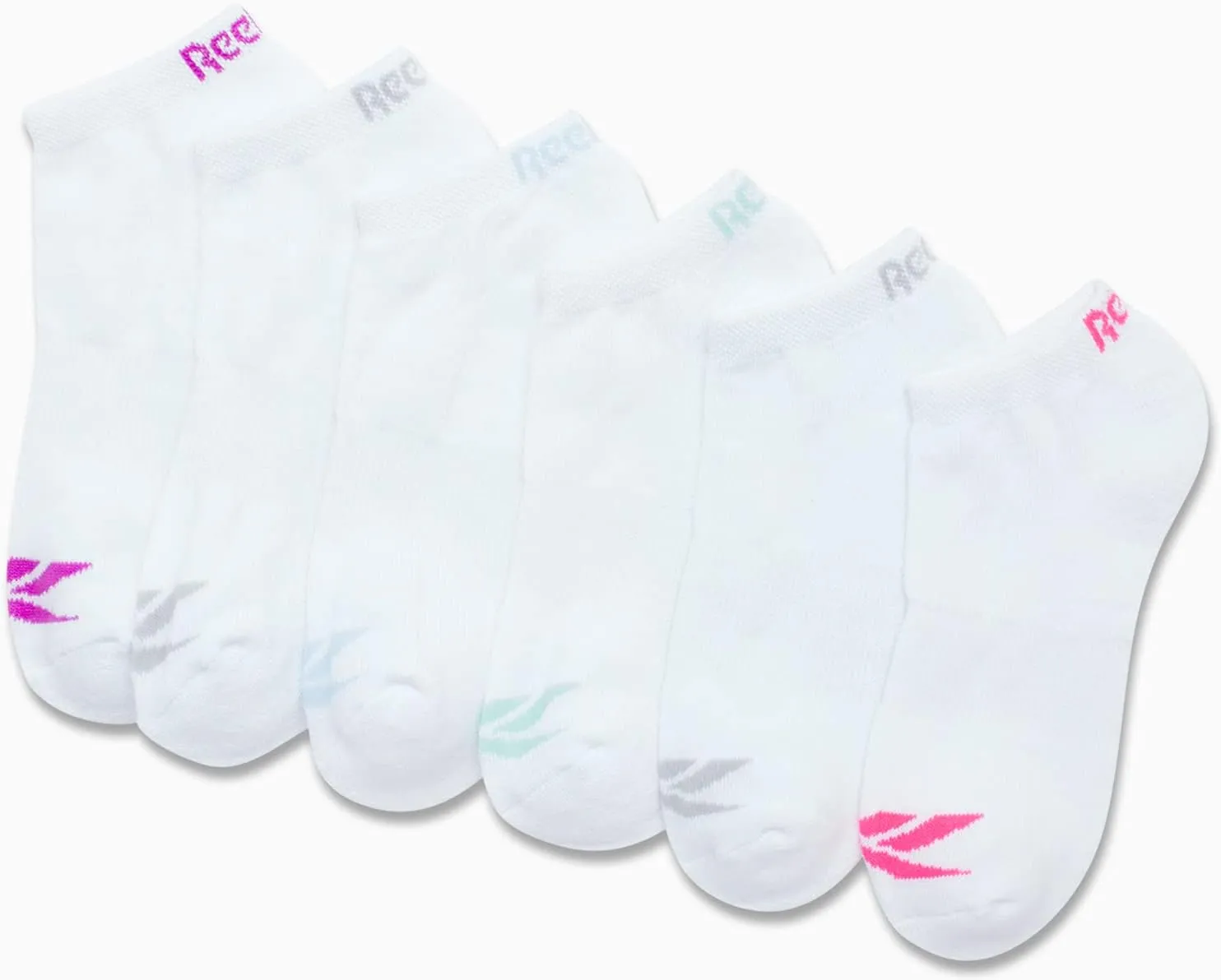 Reebok Women's Athletic Socks - Performance Cushioned Low Cut Socks (6 Pack)