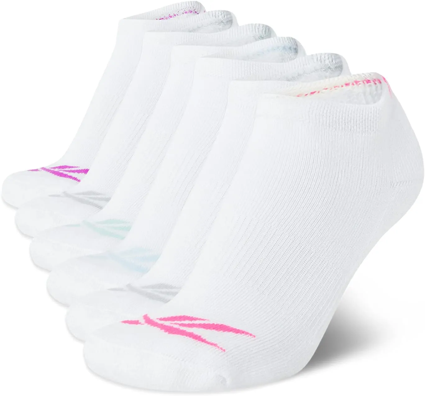 Reebok Women's Athletic Socks - Performance Cushioned Low Cut Socks (6 Pack)
