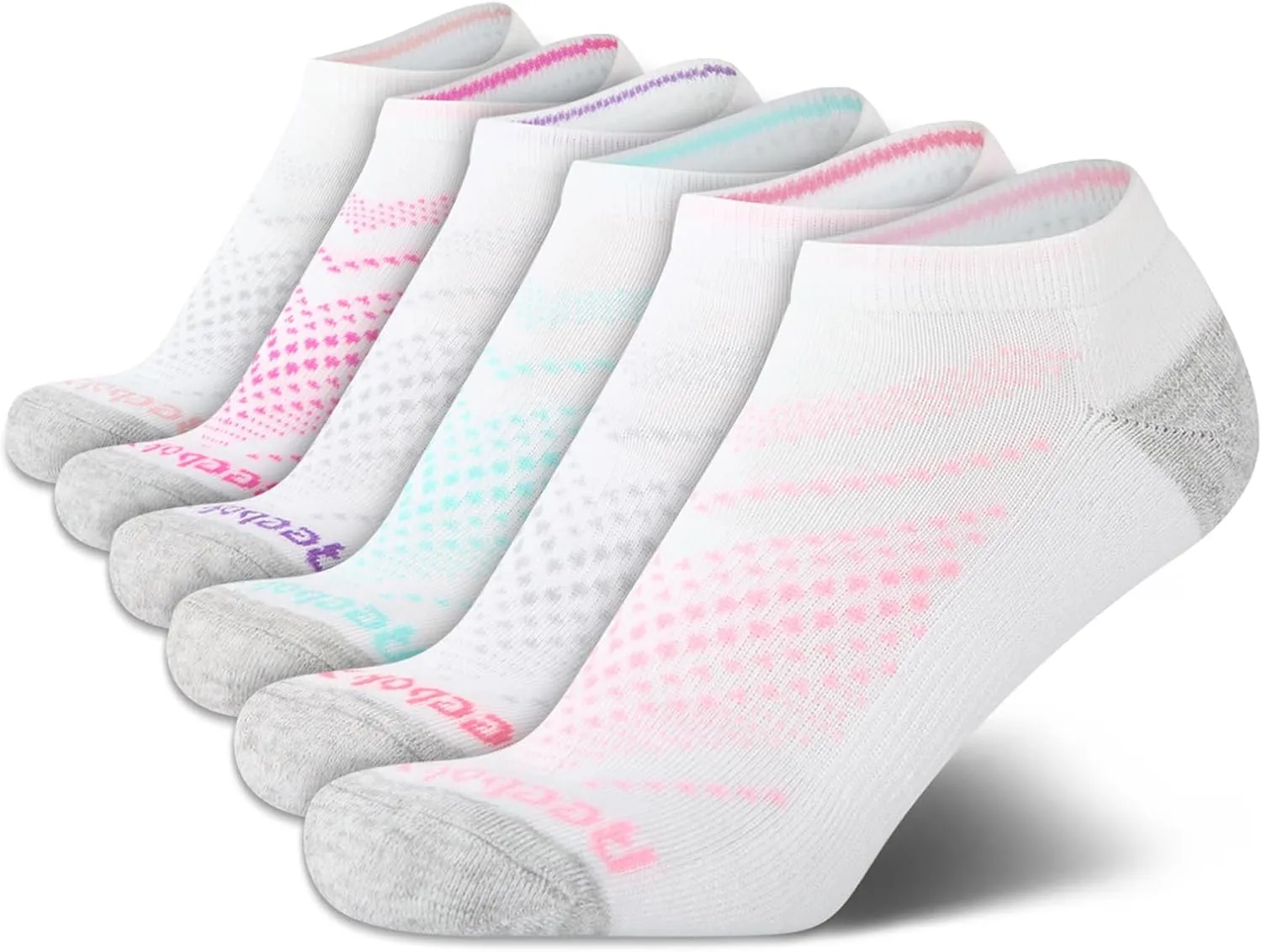 Reebok Women's Athletic Socks - Performance Cushioned Low Cut Socks (6 Pack)