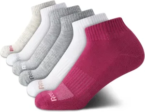 Reebok Women's Comfort Cushioned Athletic Quarter Cut Socks (6 Pack)