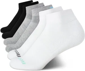 Reebok Women's Comfort Cushioned Athletic Quarter Cut Socks (6 Pack)