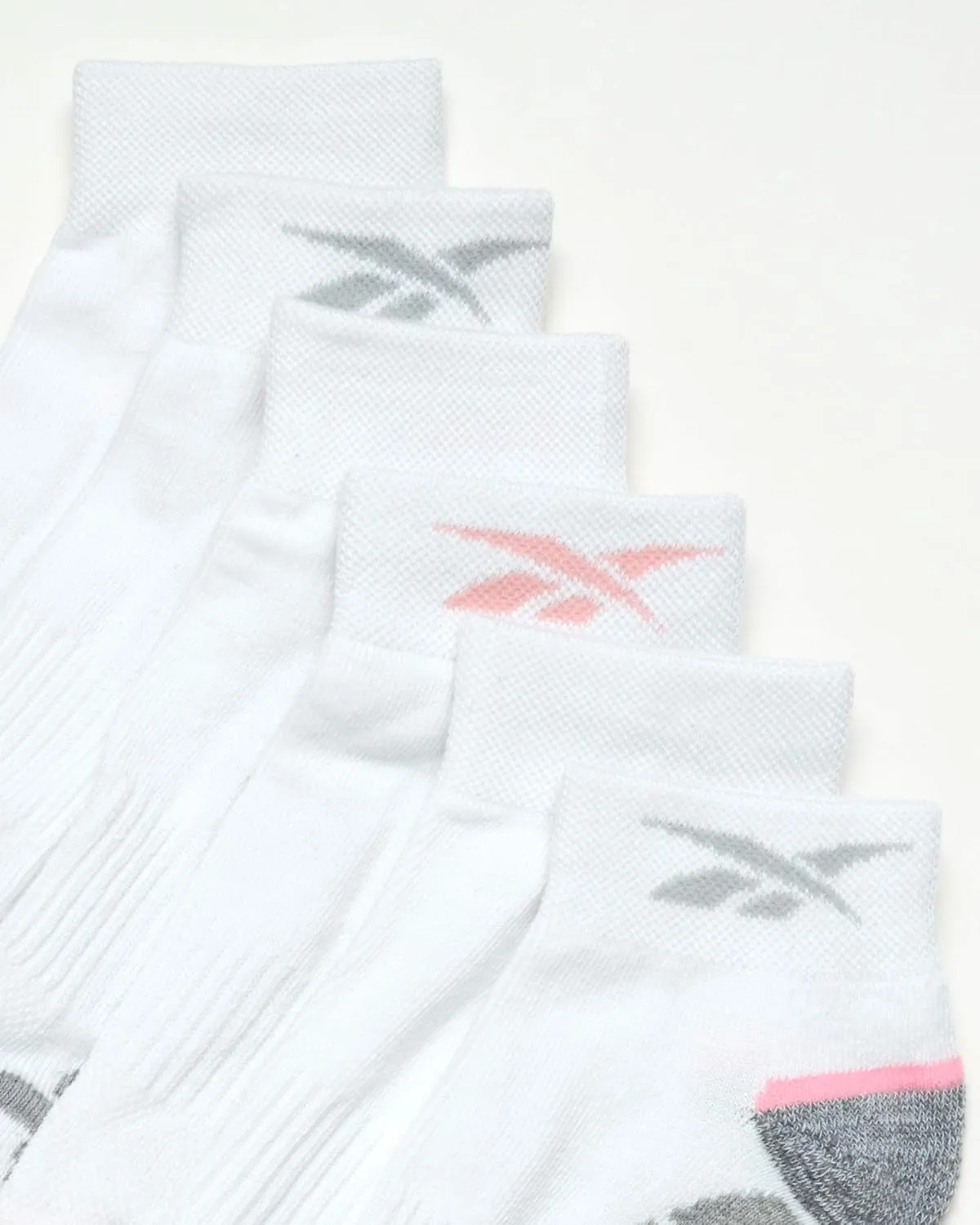 Reebok Women's Comfort Cushioned Athletic Quarter Cut Socks (6 Pack)