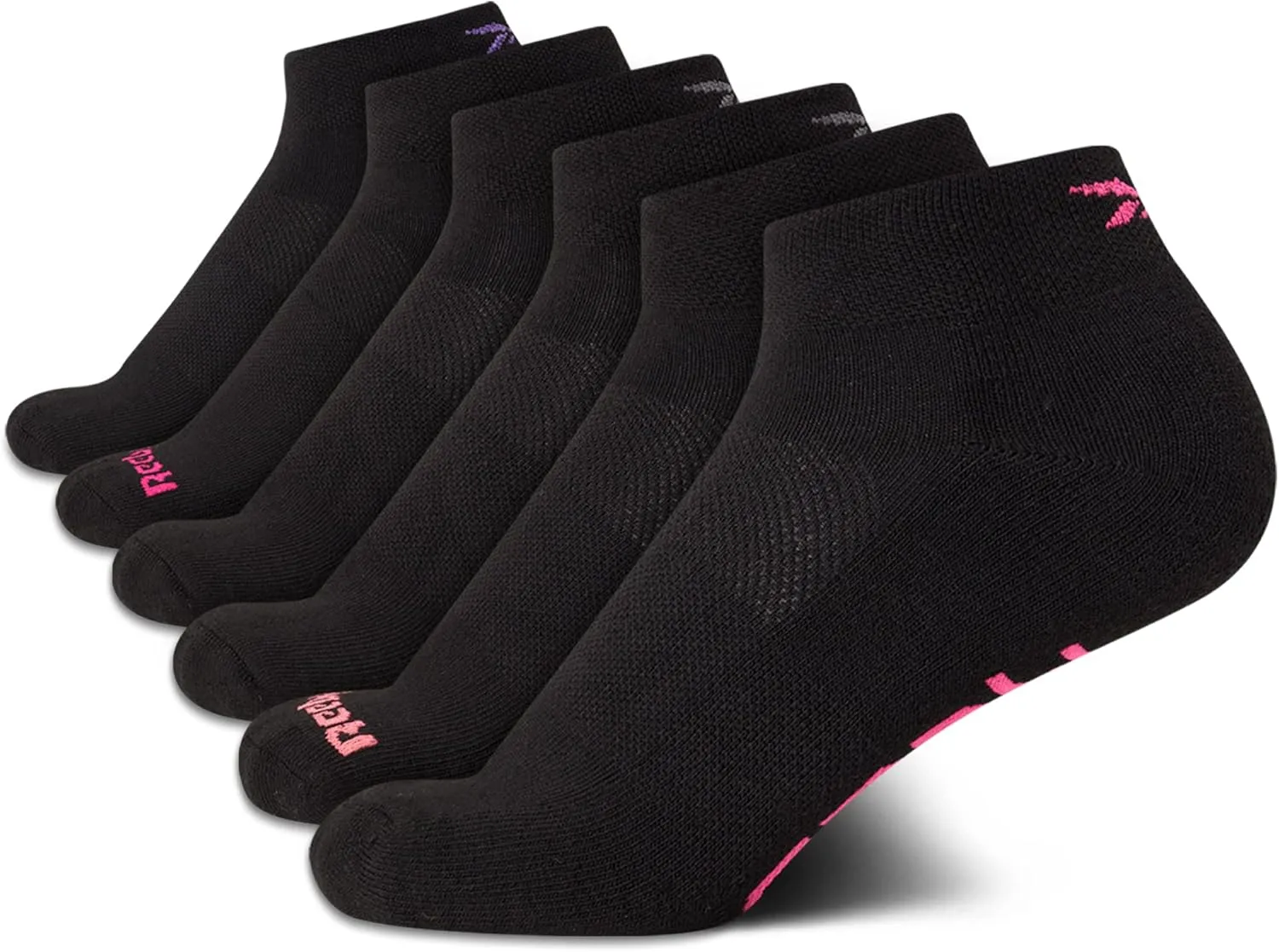 Reebok Women's Comfort Cushioned Athletic Quarter Cut Socks (6 Pack)