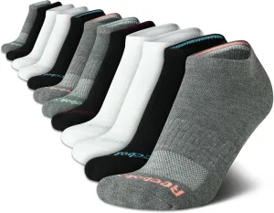 Reebok Women's Low Cut Socks - 12 Pack Performance Cushioned Comfort No Show Socks - Athletic Socks for Women (4-10)
