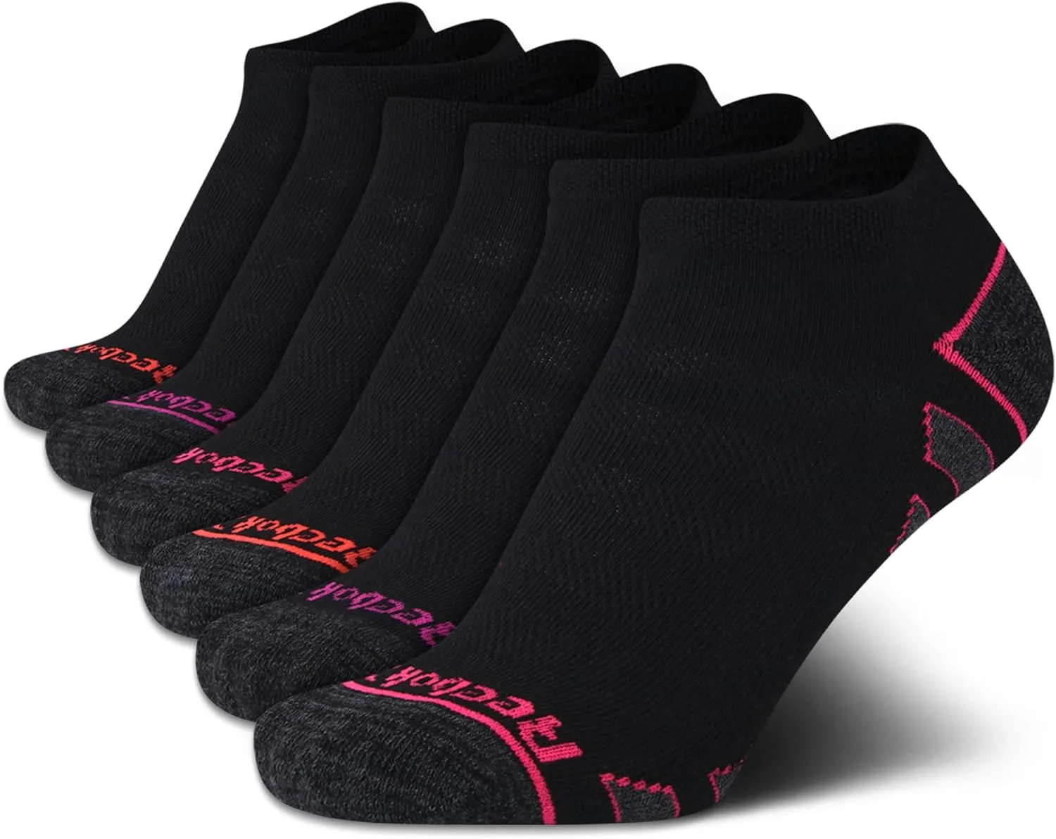 Reebok Women's Low Cut Socks - 6 Pack Performance Cushion Comfort No Show Socks - Breathable Athletic Socks for Women (4-10)