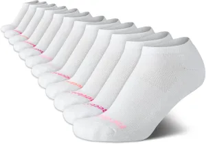 Reebok Women's No Show Athletic Breathable Low Cut Cushioned Socks (12 Pack)