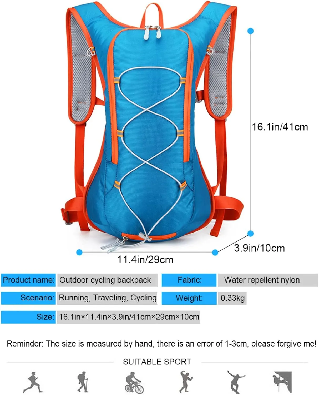REEBOW GEAR Cycling Hydration Packs,Water Bladder Cleaning kit Running Backpack Suitable for Outdoor Running, Cycling and Mountaineering,Green