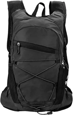 Reflective Cycling Backpack 8L Hydration Pack Water Bladder Compatible, Multiple Pockets, Adjustable Straps for Hiking Camping Running