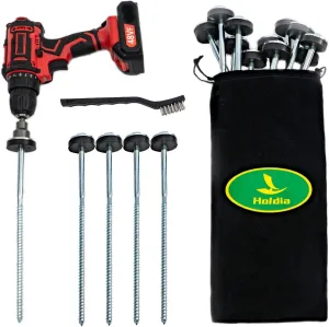 Replacement Parts for 15 Pcs Drillable Tent Stakes 12" ; Hex Pegs ; Heavy Duty Metal Tent Anchors Mod-JN88-2727