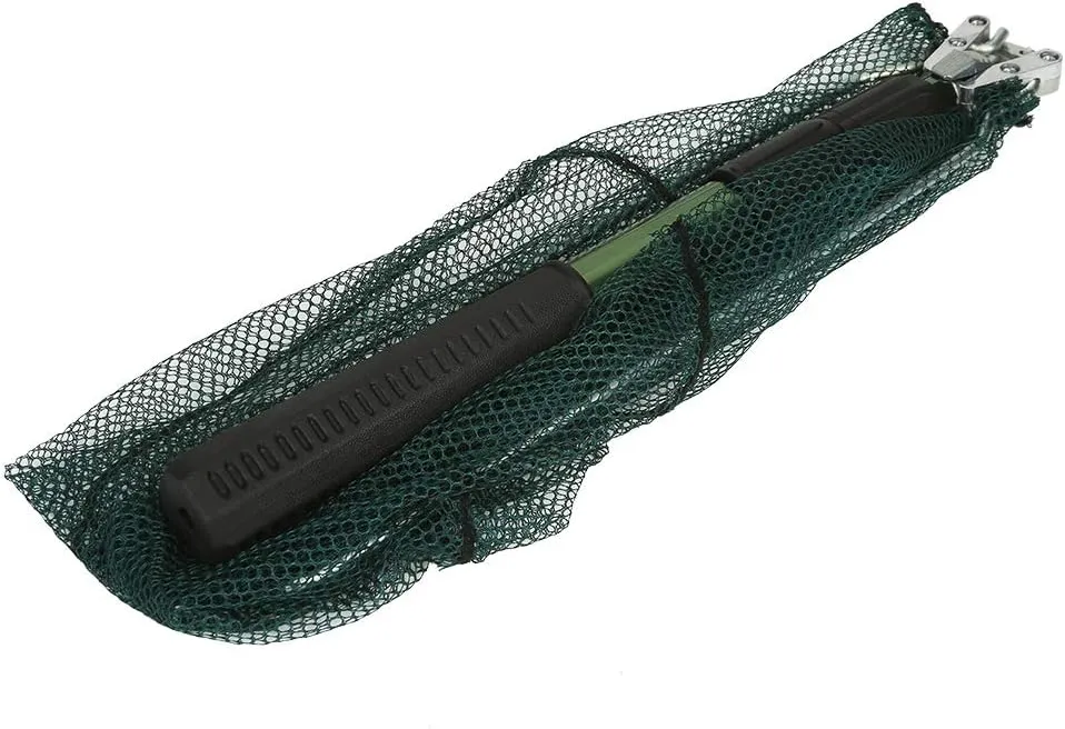 RESTCLOUD Fishing Landing Net with Telescoping Pole Handle, Fishing net Freshwater for Kids Men Women, Extend to 40-63 Inches