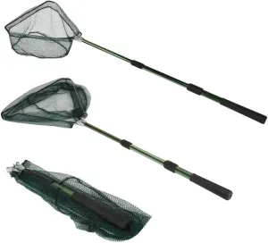 RESTCLOUD Fishing Landing Net with Telescoping Pole Handle, Fishing net Freshwater for Kids Men Women, Extend to 40-63 Inches