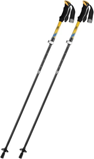 Retractable Double Trekking Poles Set, Foldable Aluminum Alloy Walking Sticks, Including Accessories, Suitable for Hiking/Climbing