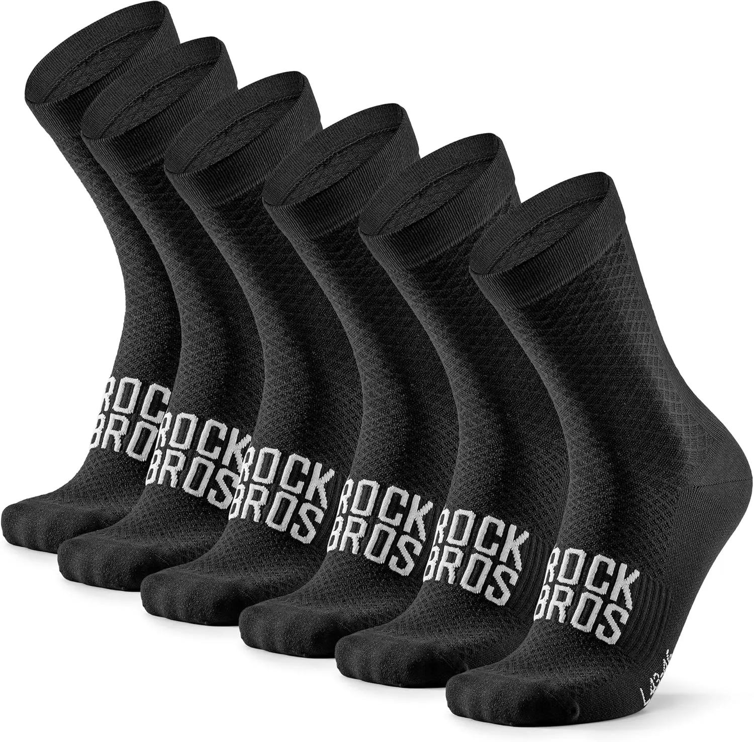 ROCKBROS Cycling Socks for Men Women Breathable Wicking Bike Socks, Compression Fit, Tall Crew, Road to Sky Series