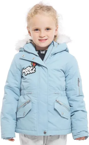 Rokka&Rolla Girls' Water-Resistant Winter Coat Warm Sherpa Fleece Lined Parka Jacket with Hooded Fur