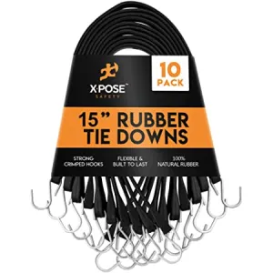 Rubber Tie Down Straps 15 10 Pack