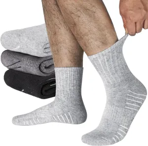 RUNCL Men's Hiking Socks, Merino Wool Cushion Socks, Moisture & Wicking Crew Socks for Outdoor Sports, Xmas Gifts (3 Pairs)