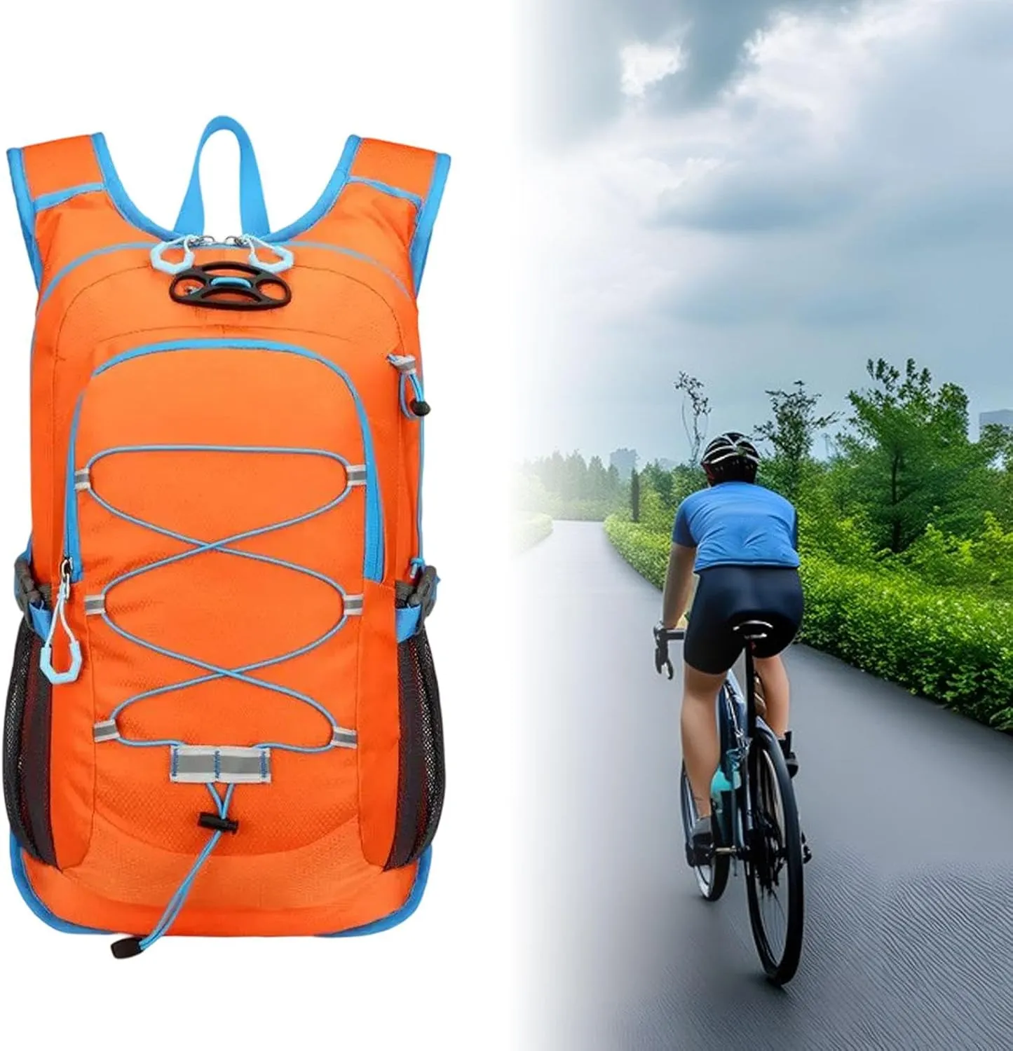 Running Backpack Hiking Rucksack Portable Sports Hydration Pack Hydration Backpack for Mountain Climbing Camping Trekking