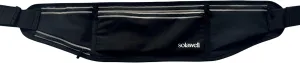 Running Belt with Water Bottle Holder - Waist Bag With Extender for Jogging, Hiking, Cycling, Walking - Dog Walker Hydration Fanny Pack - Black (New Version)