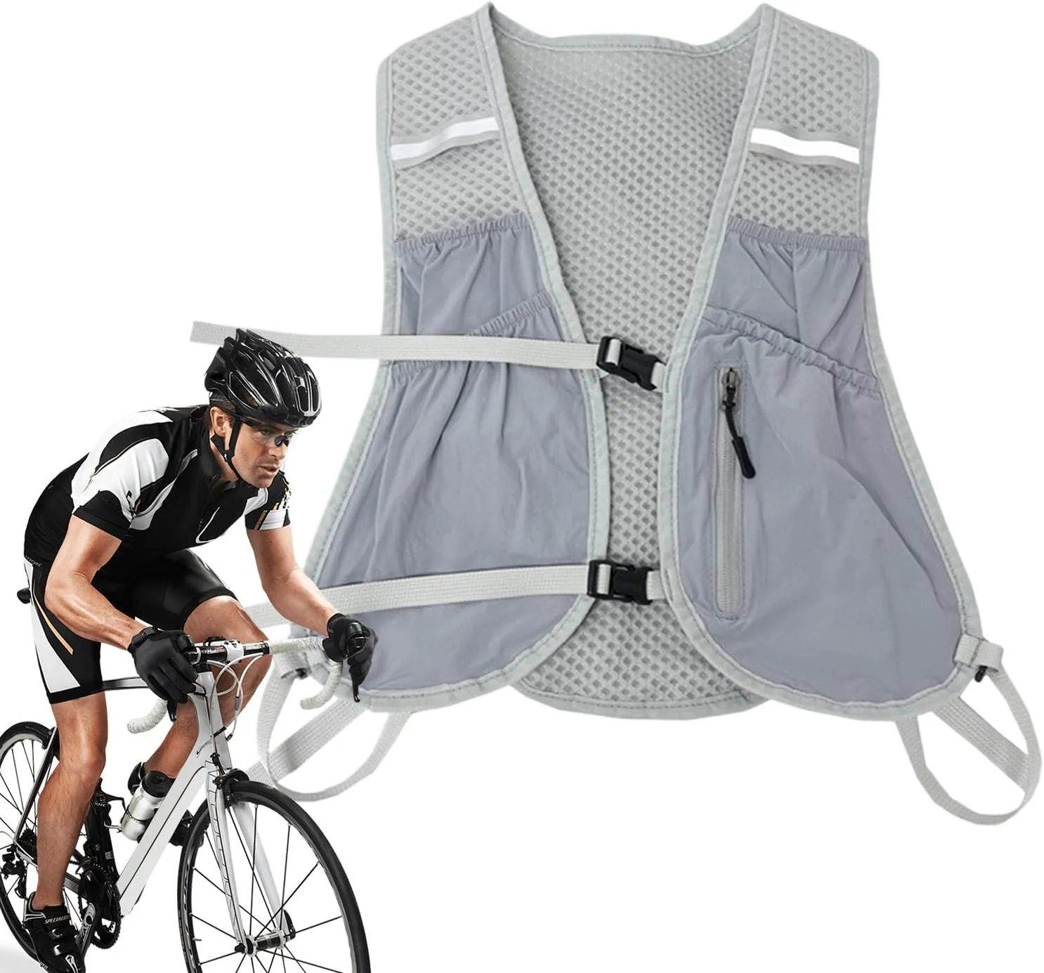 Running Hydration Vest - Bladder Daypack for Cycling - Breathable Hydration Vest for Running Mountaineering Biking Fitness Outdoor Activities Sports Travel Camping Hunting