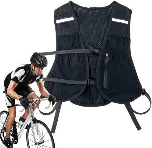 Running Hydration Vest - Bladder Daypack for Cycling - Breathable Hydration Vest for Running Mountaineering Biking Fitness Outdoor Activities Sports Travel Camping Hunting