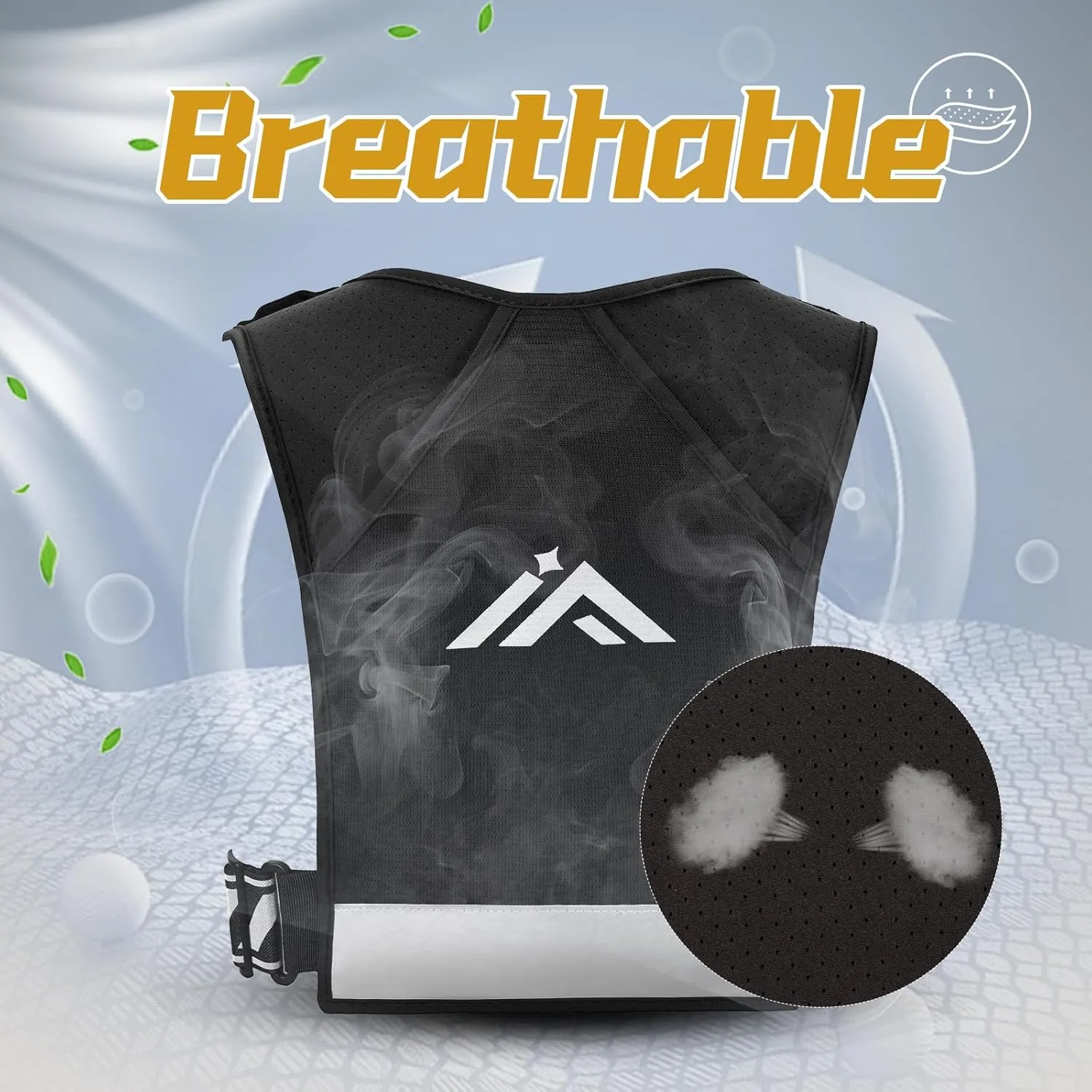 Running Hydration Vest, Breathable Running Vest for Men Women, Lightweight Reflective Hydration Vest for Trail Hiking Cycling