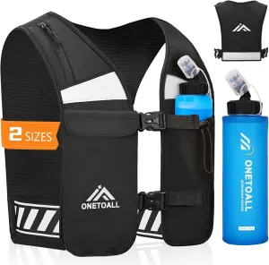 Running Hydration Vest, Breathable Running Vest for Men Women, Lightweight Reflective Hydration Vest for Trail Hiking Cycling