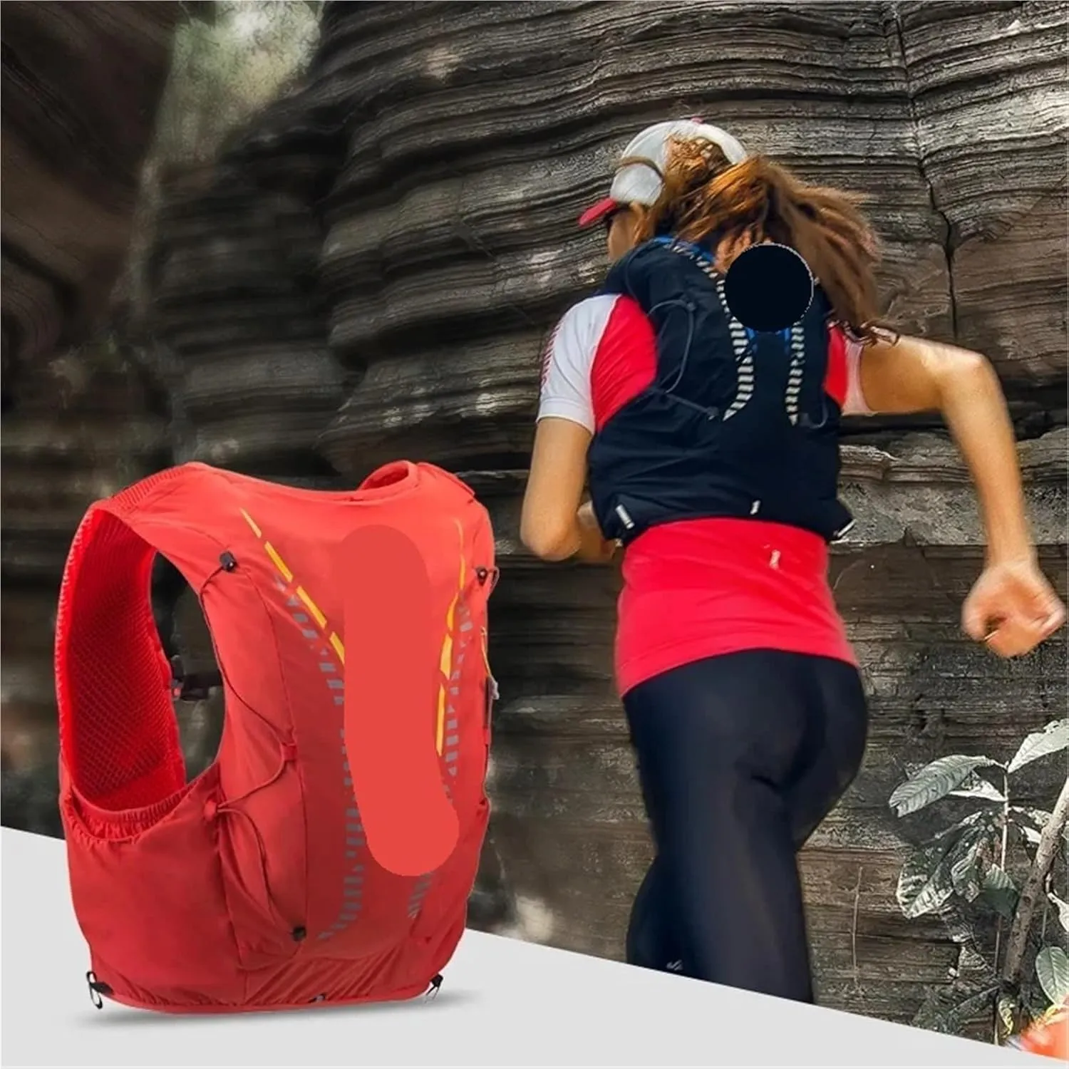 Running Vest Cycling Hydration Vest Running Backpack Lightweight Riding Vest Pack Backpack Running Camping Bag Mountaineering Equipment for Running