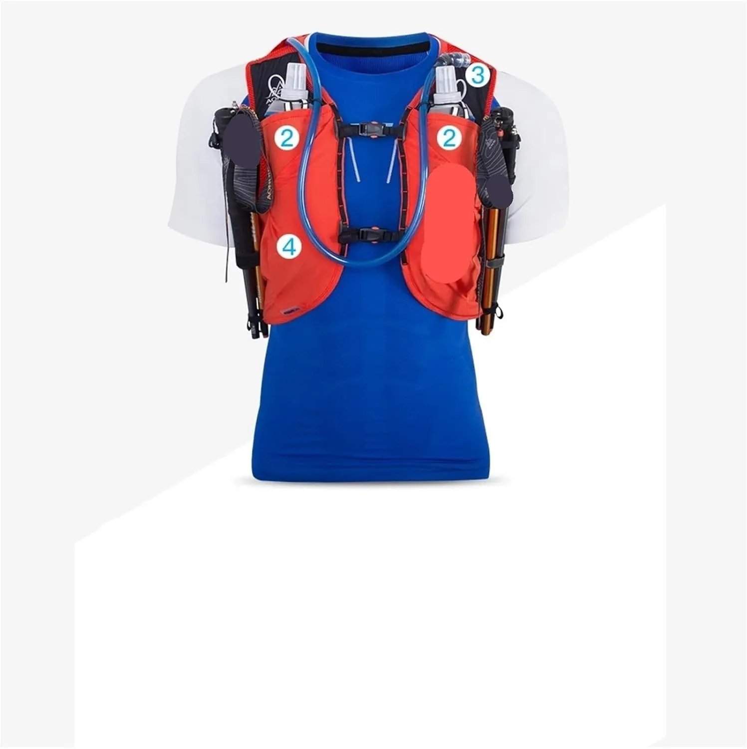 Running Vest Cycling Hydration Vest Running Backpack Lightweight Riding Vest Pack Backpack Running Camping Bag Mountaineering Equipment for Running