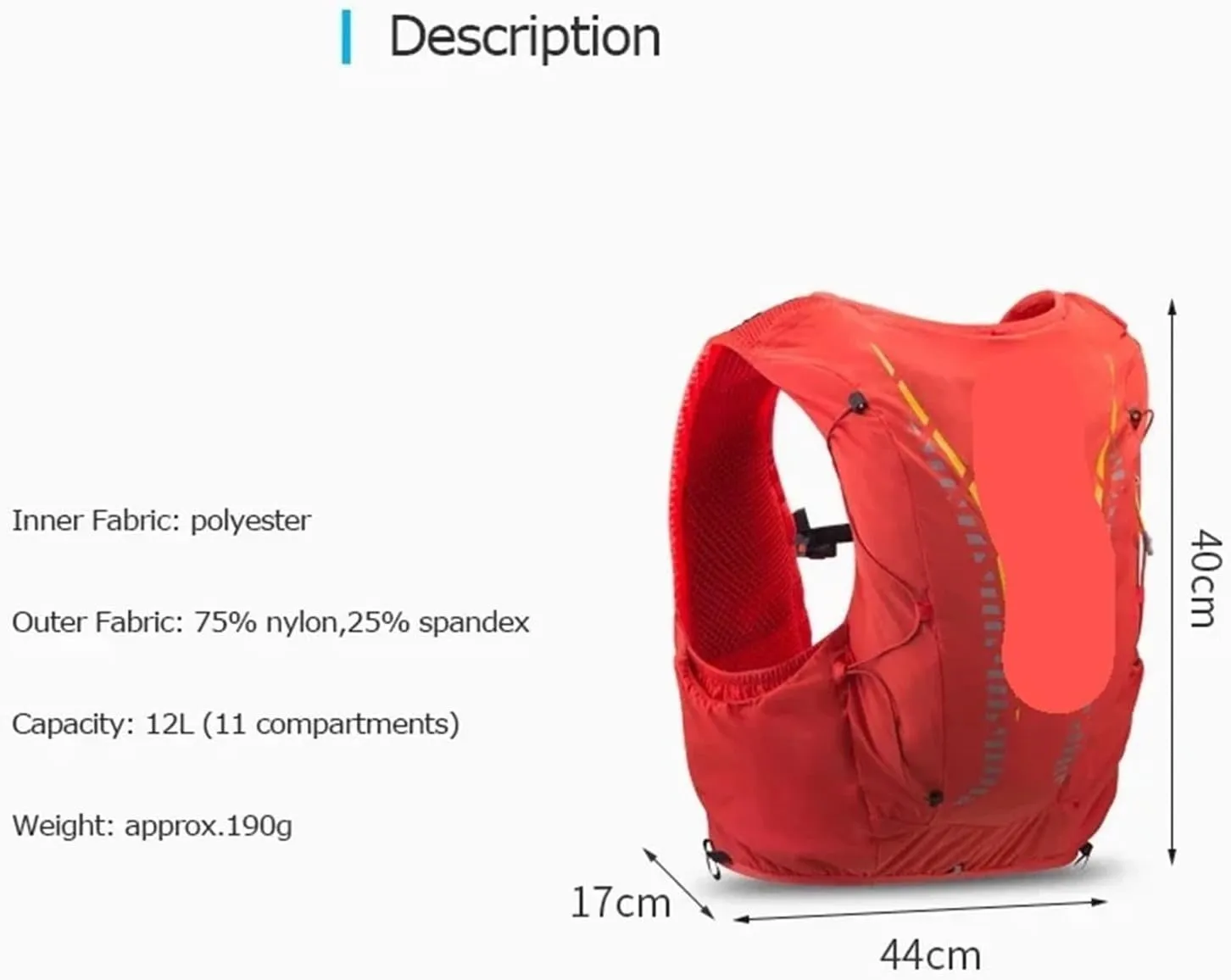 Running Vest Cycling Hydration Vest Running Backpack Lightweight Riding Vest Pack Backpack Running Camping Bag Mountaineering Equipment for Running