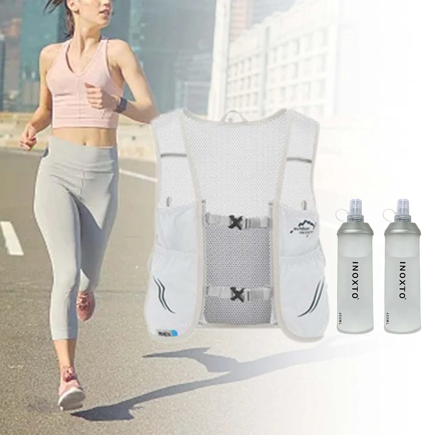 Running Vest for Men and Women, Ideal for Jogging and Cycling