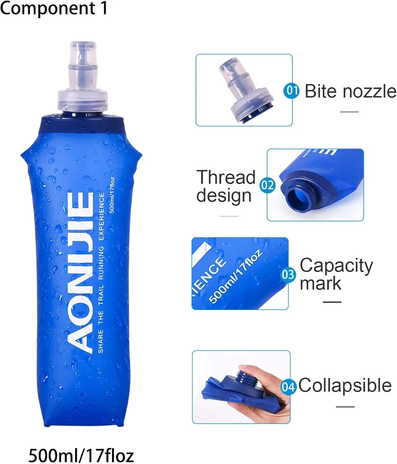 Running Vest for Men Women, Hydration Vest for Running Hiking with Water Bladder and Water Bottles,Nylon,5L Capacity,Lightweight
