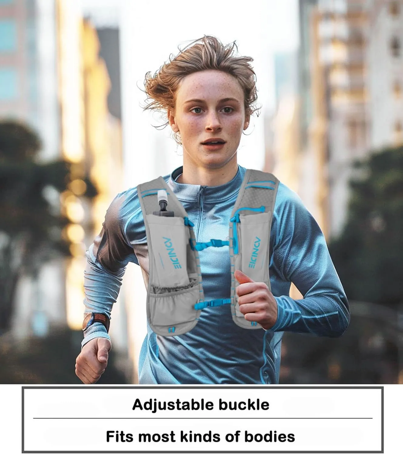 Running Vest for Men Women, Hydration Vest for Running Hiking with Water Bladder and Water Bottles,Nylon,5L Capacity,Lightweight