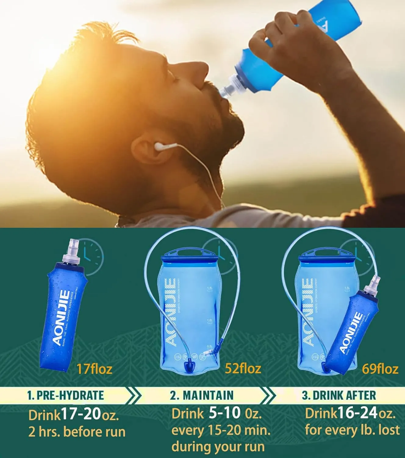 Running Vest for Men Women, Hydration Vest for Running Hiking with Water Bladder and Water Bottles,Nylon,5L Capacity,Lightweight