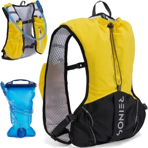 Running Vest for Women and Men Lightweight Hydration Backpack Pack with 1.5L Water Bladder Bag Running Gear Accessories for Hiking Trail Cycling Marathon