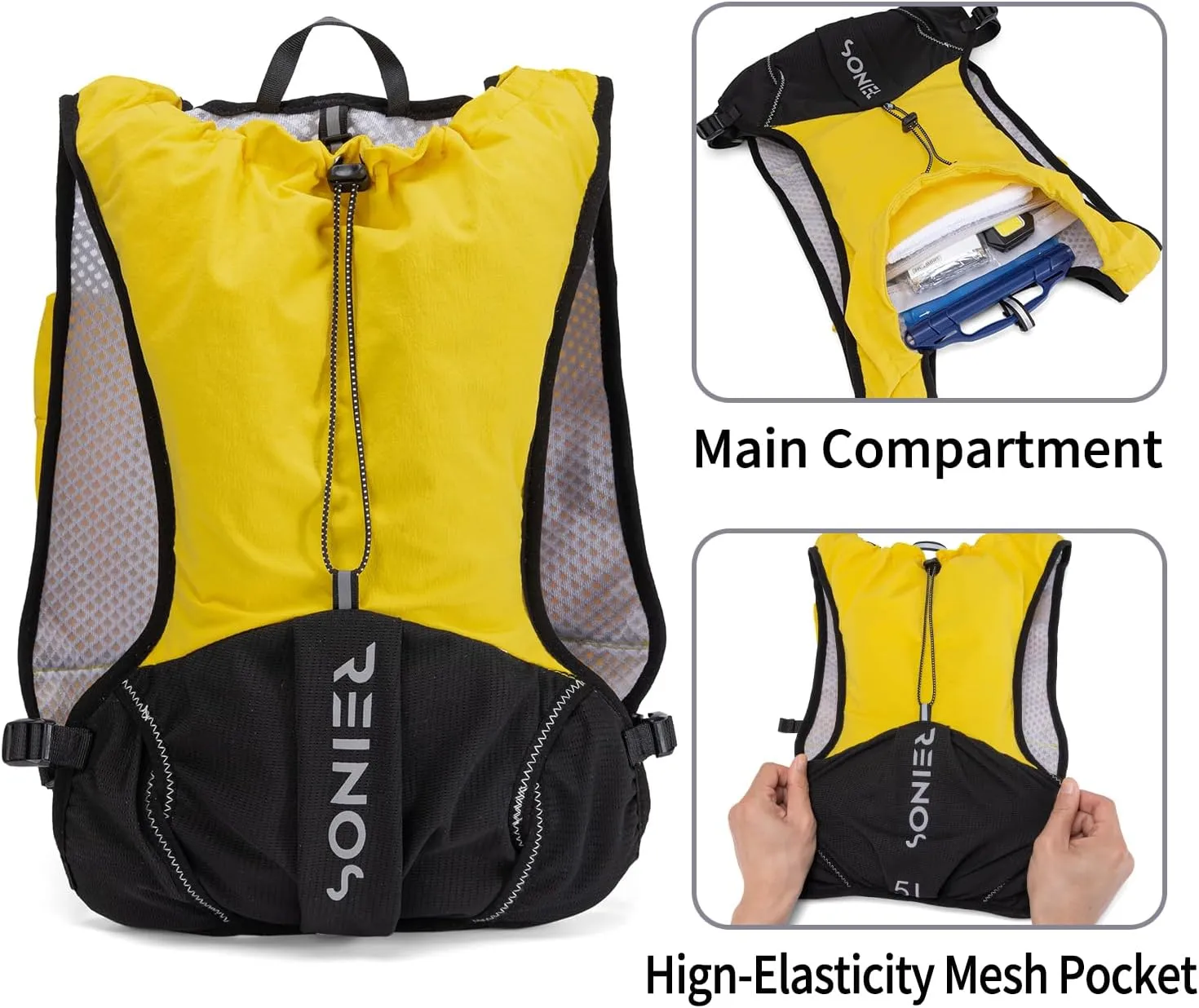 Running Vest for Women and Men Lightweight Hydration Backpack Pack with 1.5L Water Bladder Bag Running Gear Accessories for Hiking Trail Cycling Marathon