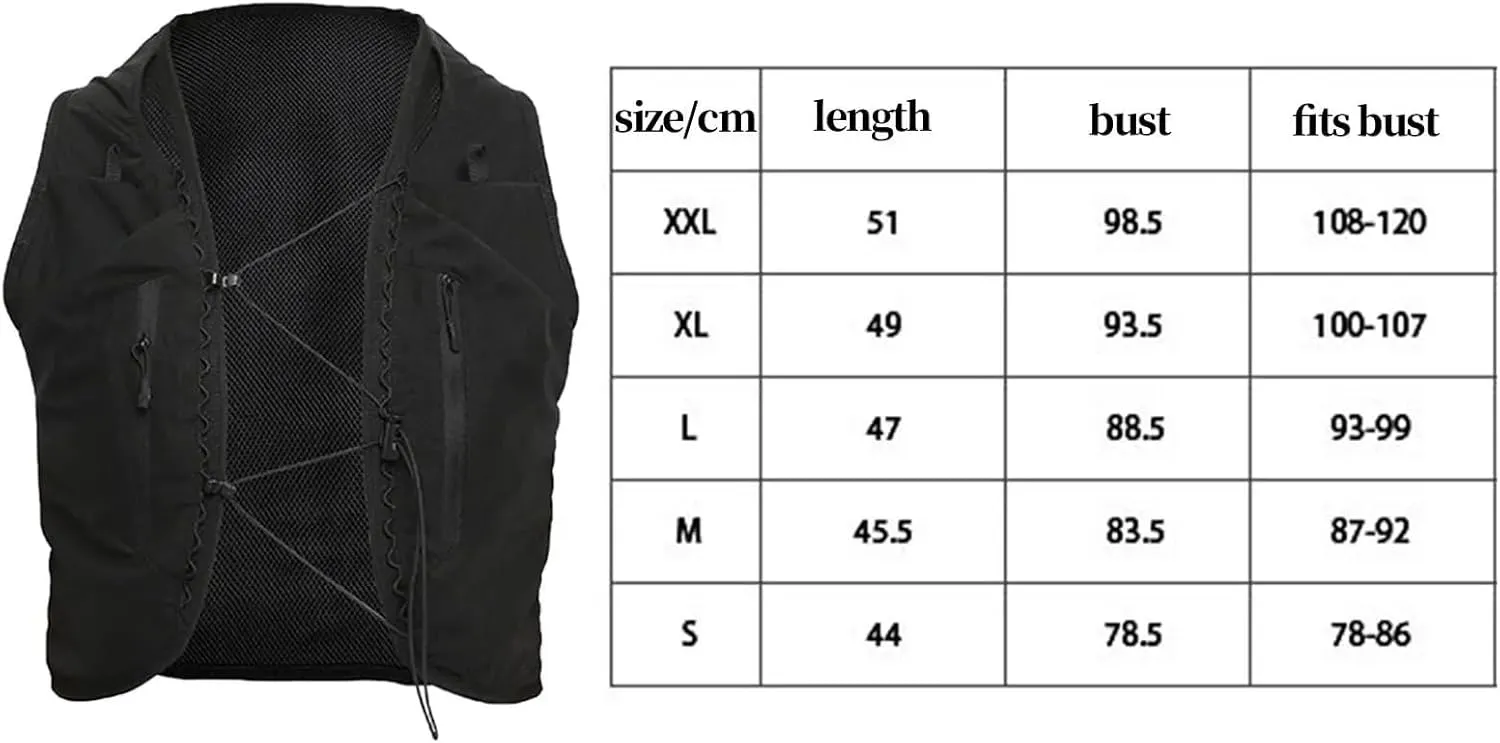 Running Vest Hydration Vest with Multiple Pockets Outdoor Sport Bag Daypack Hydration Pack for Cycling Climbing Camping Jogging Biking for Running