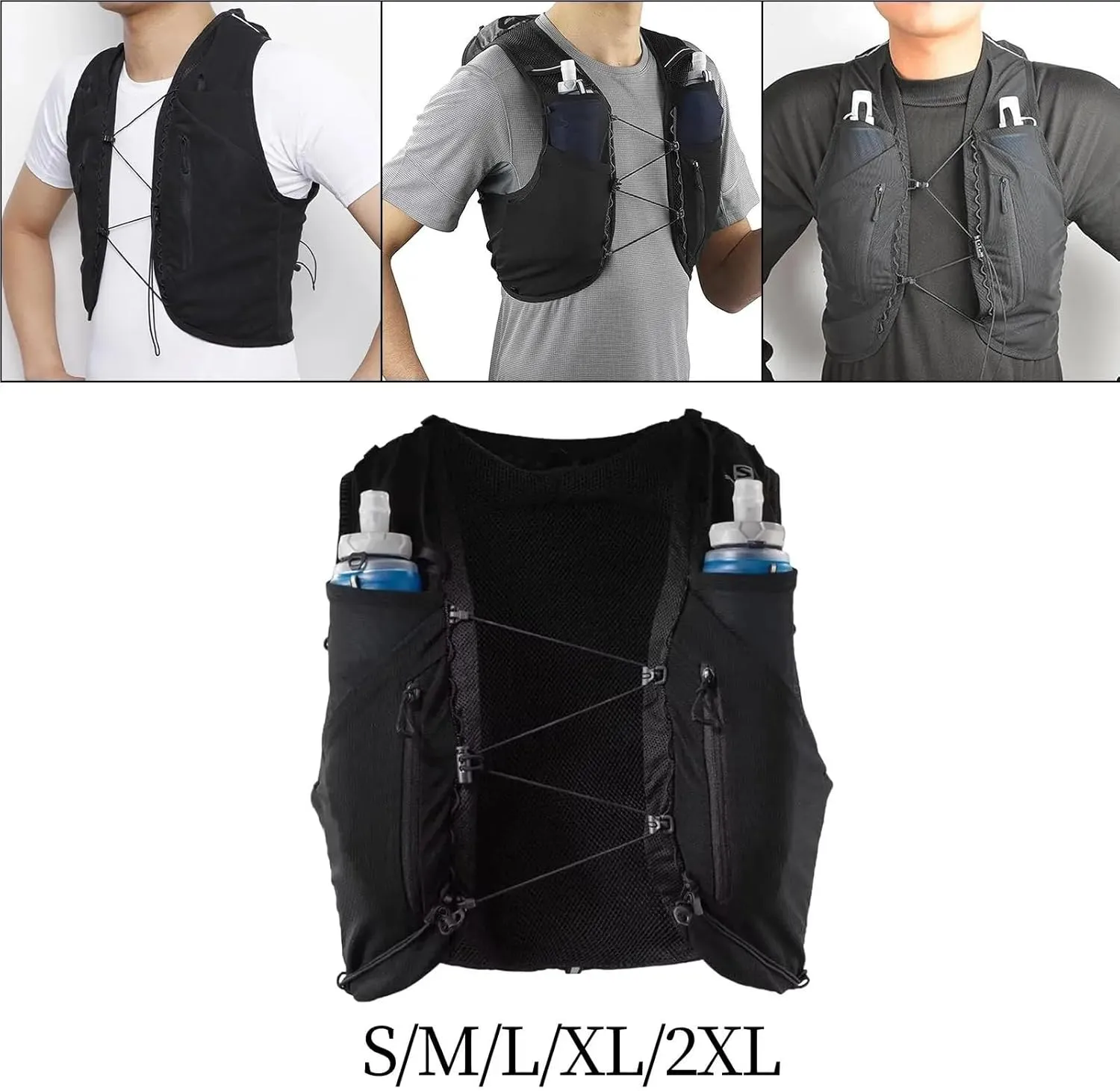Running Vest Hydration Vest with Multiple Pockets Outdoor Sport Bag Daypack Hydration Pack for Cycling Climbing Camping Jogging Biking for Running