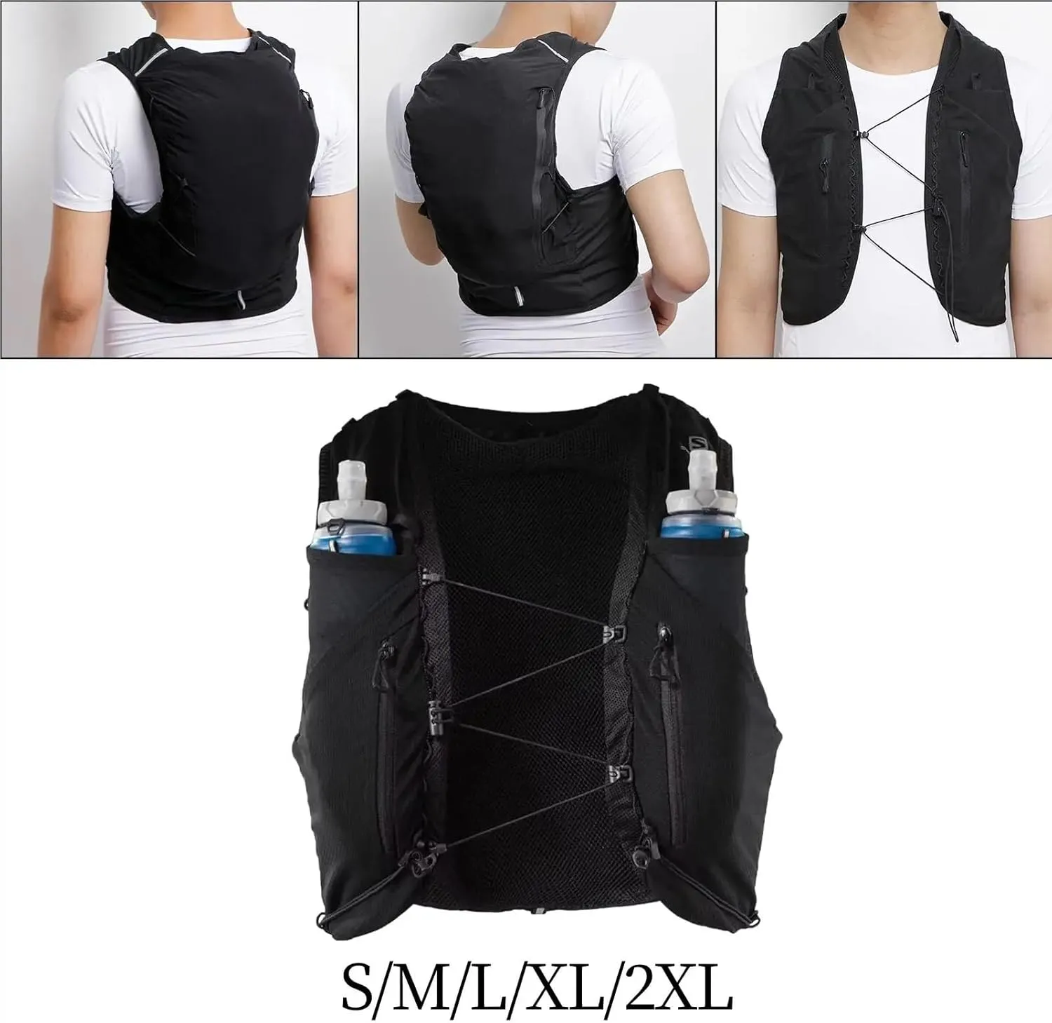 Running Vest Hydration Vest with Multiple Pockets Outdoor Sport Bag Daypack Hydration Pack for Cycling Climbing Camping Jogging Biking for Running