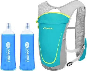 Running Vest with Water Bladders and Multiple Storage for Outdoor Activities