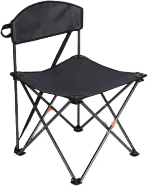 RUVOO Camping Chair Folding Chairs Lawn Chairs Folding Backrest Chair Lightweight Portable Small Stool Padded Seat for Camping Garden Trips Folding Chair Camp Chair Moon Chair (Color : OneColor)