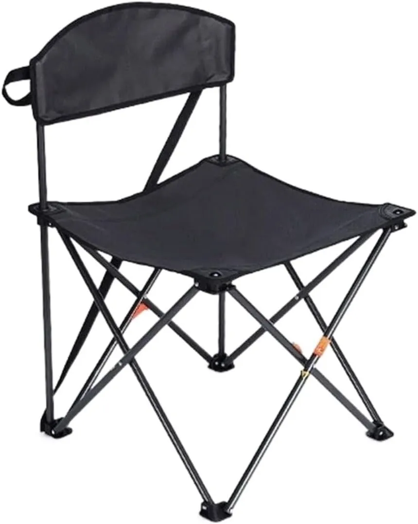 RUVOO Camping Chair Folding Chairs Lawn Chairs Folding Backrest Chair Lightweight Portable Small Stool Padded Seat for Camping Garden Trips Folding Chair Camp Chair Moon Chair (Color : OneColor)