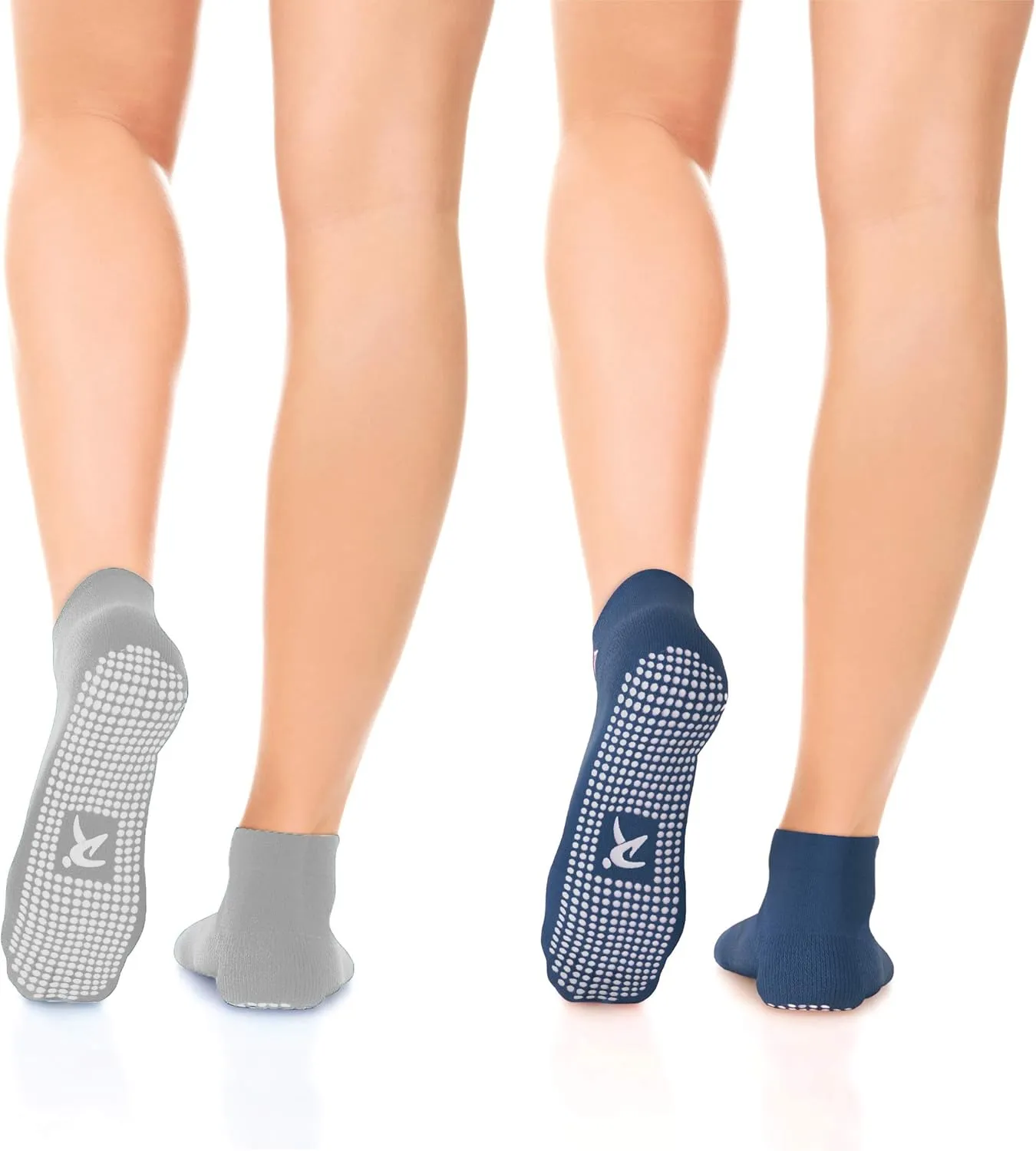 Rymora Grip Socks for Women & Men - Sticky Anti Slip Non Skid - Perfect for Yoga, Pilates, Barre, Hospital, Labor