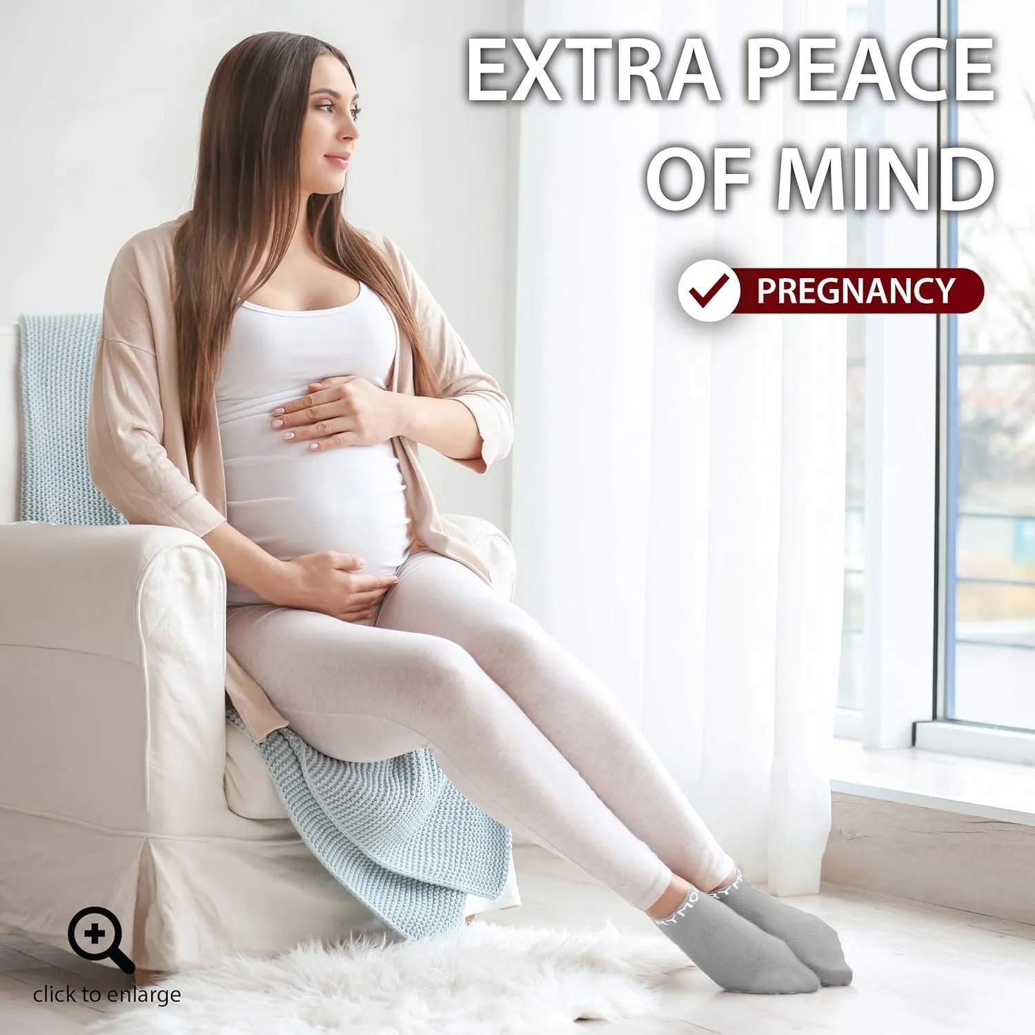 Rymora Grip Socks for Women & Men - Sticky Anti Slip Non Skid - Perfect for Yoga, Pilates, Barre, Hospital, Labor