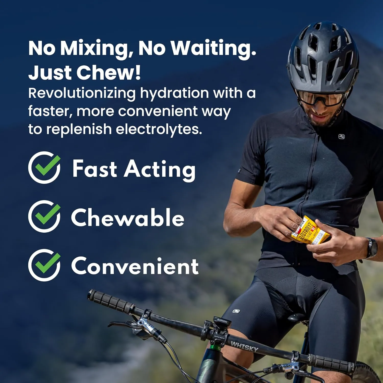 SaltStick FastChews Electrolytes - 60 Chewable Electrolyte Tablets - Watermelon - Salt Tablets for Running, Fast Hydration, Leg Cramps Relief, Sports Recovery - Non-GMO, Vegan, Gluten Free
