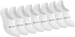 Saucony Women's No Show Cushioned Invisible Liner Socks, Available in S-L (8, 16 Pairs)