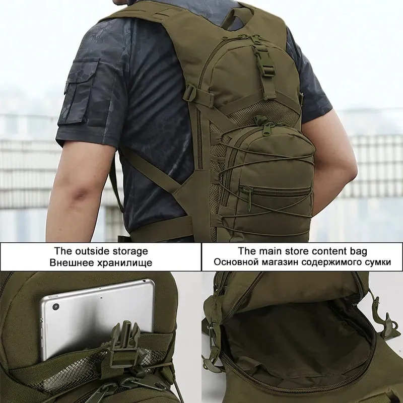 SCIONE 15L MOLLE Tactical Cycling Backpack – Lightweight Hydration Pack for Outdoor Sports