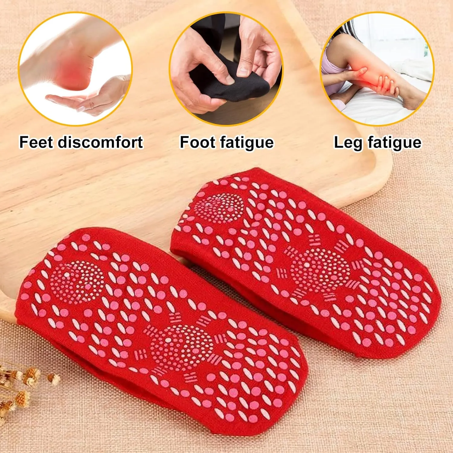 Self Heating Socks - Self Heating Foot Warmer Socks, Comfortable and Breathable Thermal Circulation Self Heating Socks