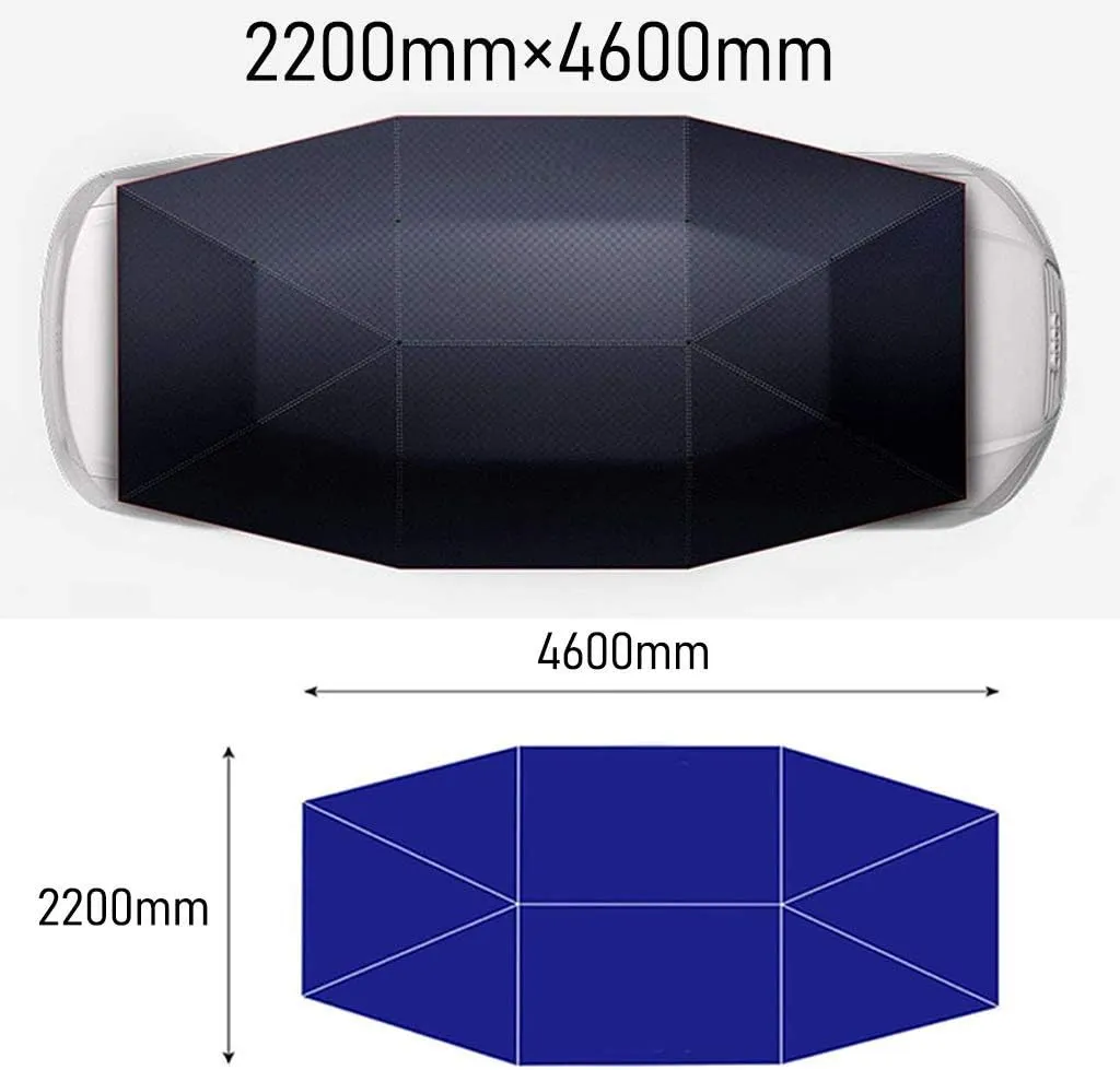 Semi-Automatic Car Tent Portable Anti-UV Car Canopy Top-Mounted Movable Water-Proof Car Umbrella Universal Four-Season Proof Wind Carports